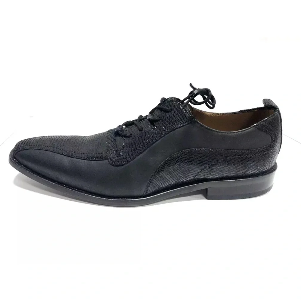 Giorgio Brutini Men’s Gloster, Black Oxford Dress Shoes, Size 11.5 M